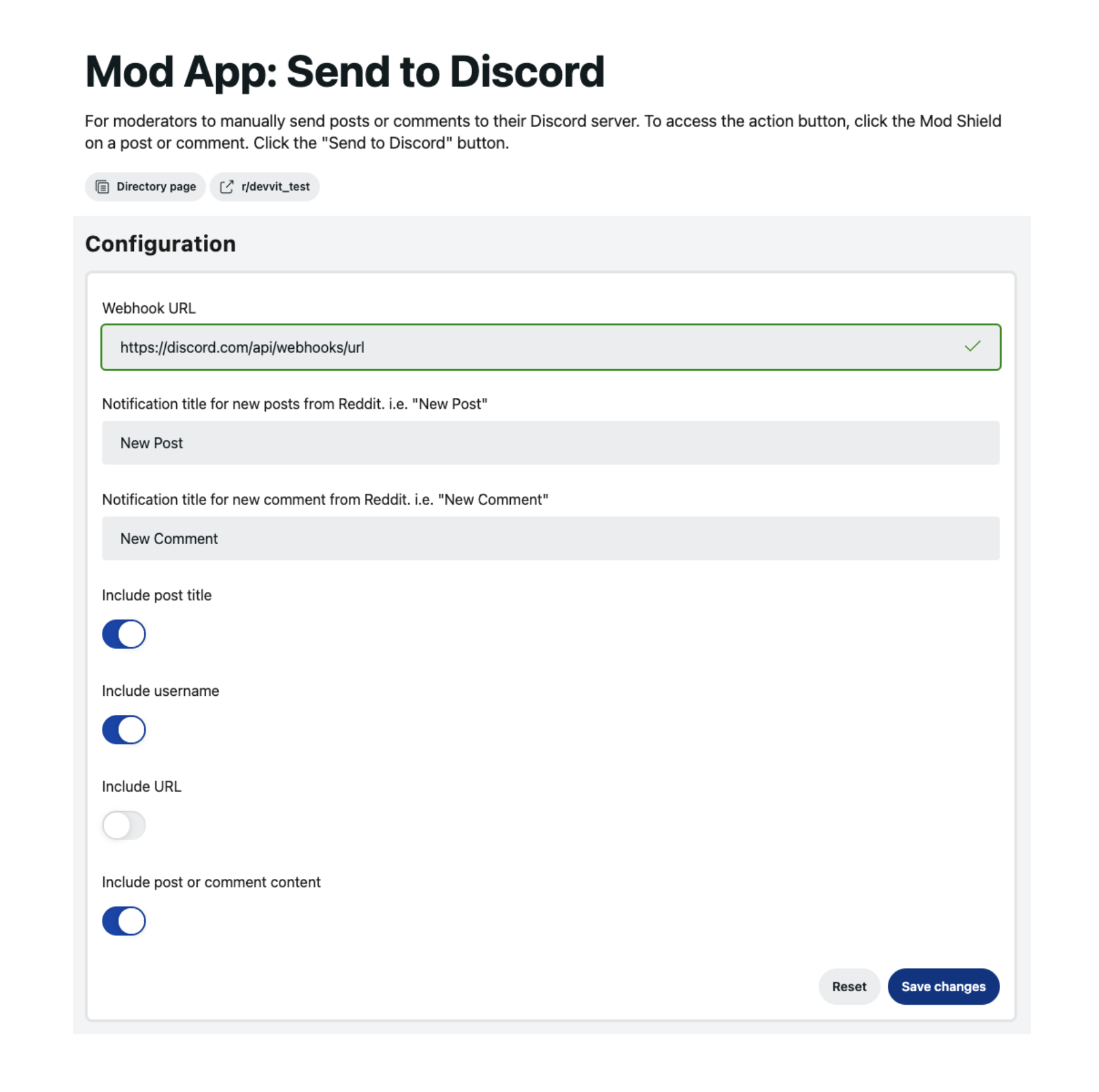 app details