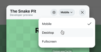 UI simulator viewport